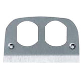 Hubbell SS309D Fire-Rated Poke-Through and Above-Floor Service Fittings - Duplex Receptacle Stainless Steel Face Plate